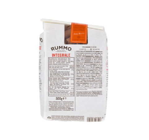 16x Rummo Integrale Rigatoni N° 50 100% Italian whole durum wheat semolina 500 g