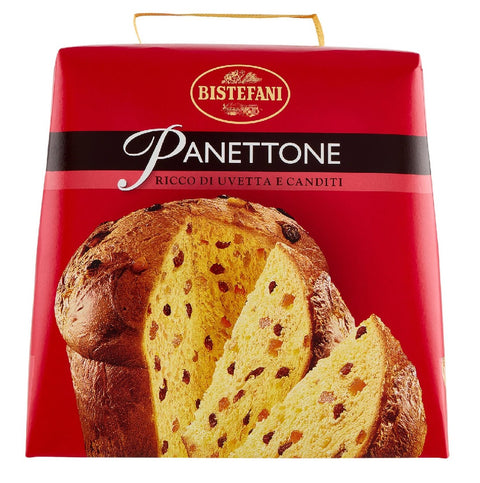 3x Bistefani Panettone ricco di uvetta e canditi rich in raisins and candied fruit 700g