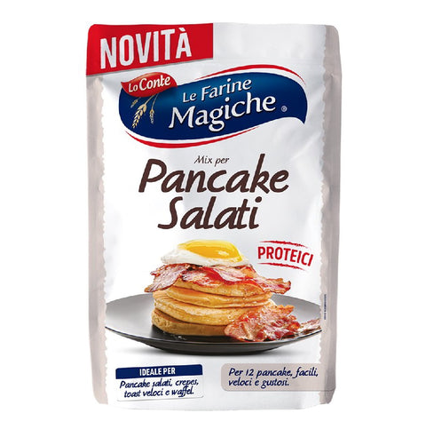 Le Farine Magiche Lo conte Mix Per Pancake Salati Flour for Savory Pancakes 8x200 g