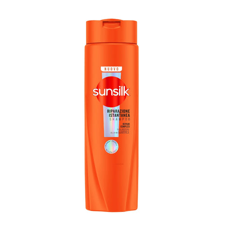 3x Sunsilk, Shampoo Riparazione Istantanea Shampoo for Damaged Hair, Repairs Hair in Just 1 Use*, Formula Enriched with Repair Complex with Peptides, Vitamin C, Almond Oil, 250 ml
