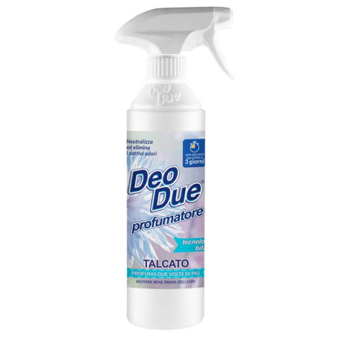 3x Deo Due – Profumatore Bifase Talcato 500ml air and fabric freshener