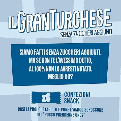 3x GranTurchese Senza Zuccheri Aggiunti Shortbread Biscuits with Holes, Italian Flour 340g 6 Freshness-Saving Packs