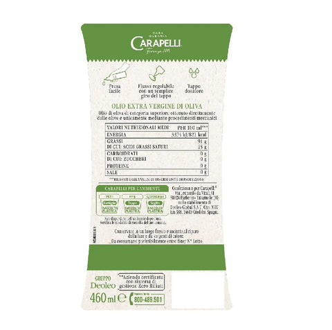 Carapelli Cucina Facile Extra virgin olive oil in a 100% recycled PET bottle 450ml