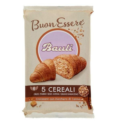 Bauli Croissant 5 Cereali con zucchero di canna (240g) - Italian Gourmet UK