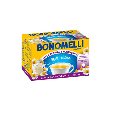 Bonomelli Chamomile Bonomelli Camomilla Setacciata Melatonina e Magnesio Sifted Chamomile with Melatonin and Magnesium 14 Filters