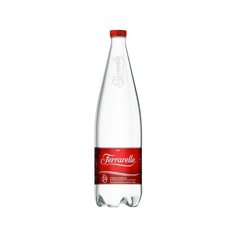 Ferrarelle water Ferrarelle Acqua Minerale Effervescente Naturale Sparkling Mineral Water Disposable PET 1Lt
