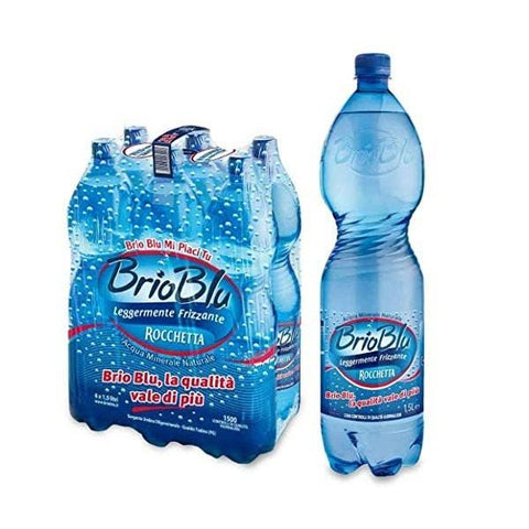 Rocchetta Brio Blu Mineral lightly sparkling water 6x1,5Lt - Italian Gourmet UK