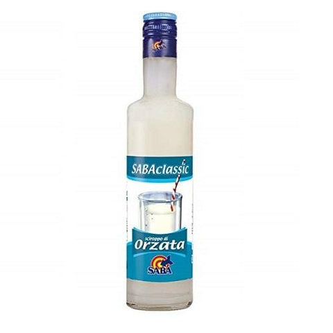 SABA Classic Sciroppo Orzata Prepared for drinks with Orzata barley syrup 500ml - Italian Gourmet UK