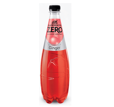 San Benedetto Ginger Zero Italian soft drink sugar free 75cl - Italian Gourmet UK