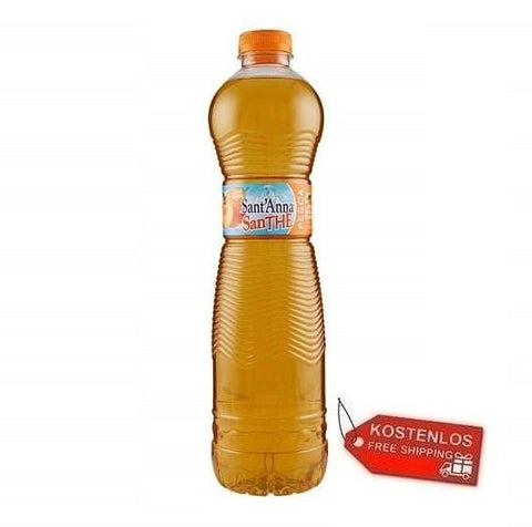 18x Sant'Anna Thè alla Pesca peach iced tea PET 1,5Lt - Italian Gourmet UK