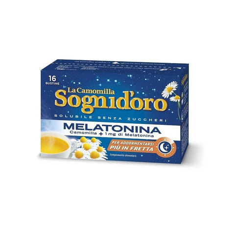 Star Chamomile Sogni d'Oro La Camomilla Solubile con Melatonina Soluble Chamomile with Melatonin 16 Sachets